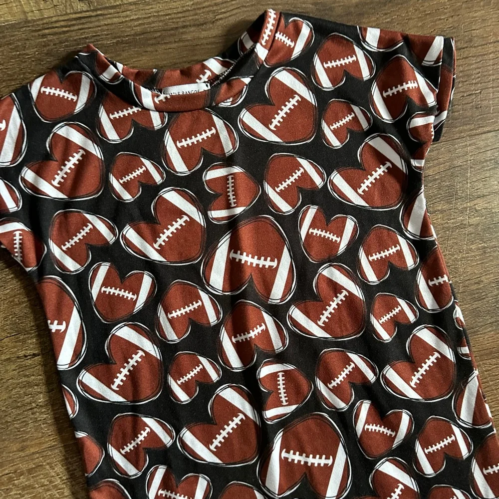 Baby Little Rangos Football Print Footie 3T boutique